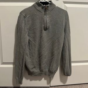 Club Room Quarter Zip Gray Jacket Lightweight